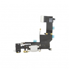 iPhone 5s - Original Charger Charging Port Dock Connector Flex Cable USB Port Charging Port Replacement Repair Parts - White